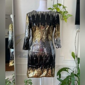 AS U WISH GLAMOROUS MULTICOLORED SEQUIN MINI DRESS ✨